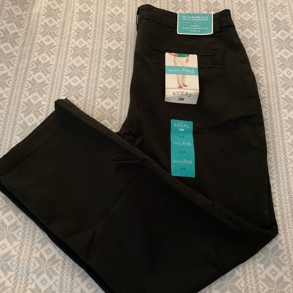 Riders Lee Womens Black Pants 